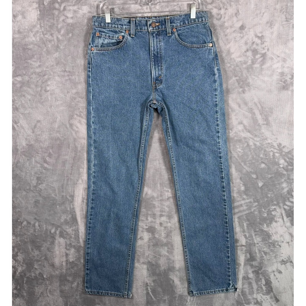 Vintage Levis 505 Jeans Mens 33x32 Made In USA Blue Straight VTG 90s Denim